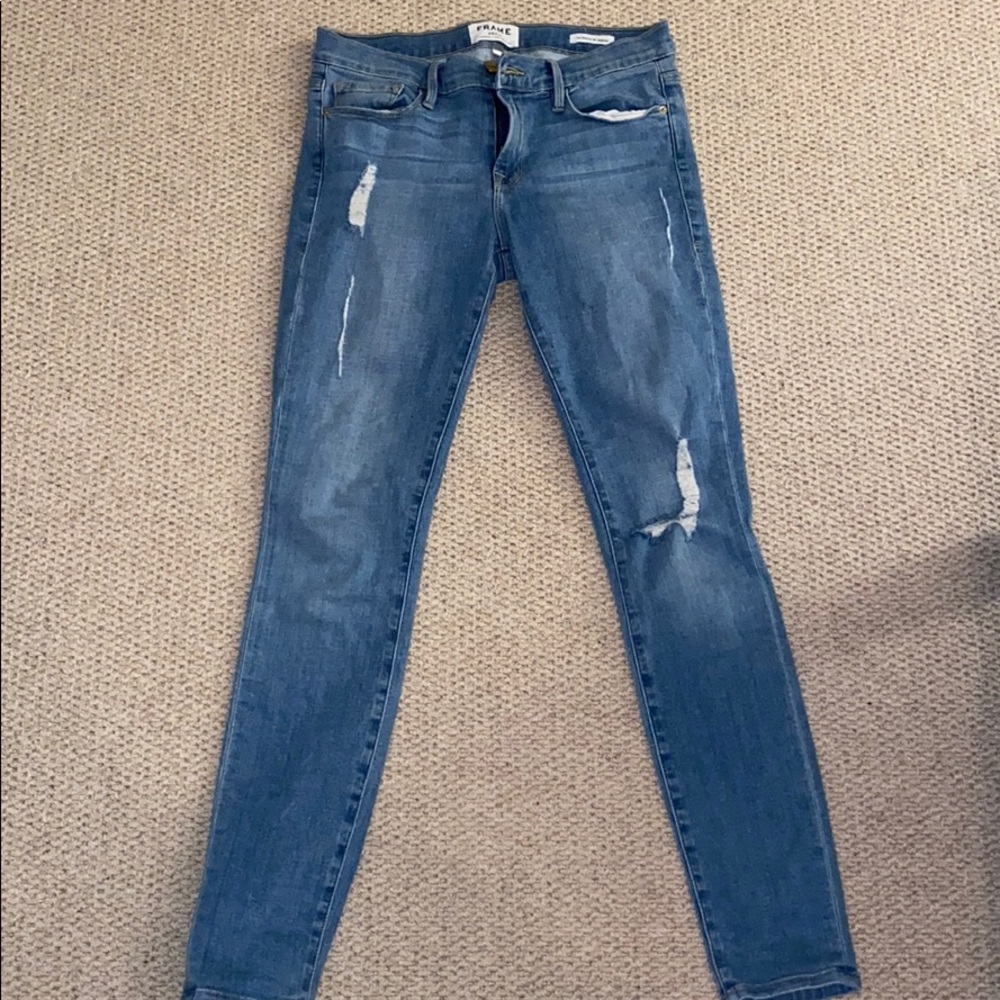 Simple ripped jeans